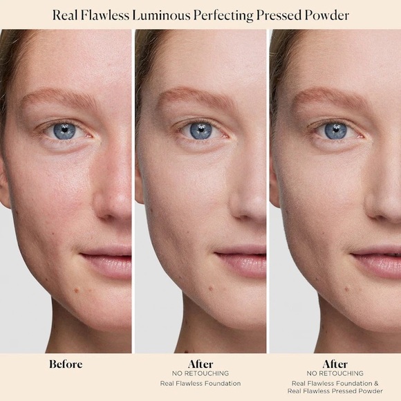 BNIB Laura Mercier Real Flawless Luminous Pressed Setting Powder - Translucent - Picture 7 of 10